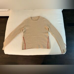Zadig & Voltaire Beige Sweater with Red Details